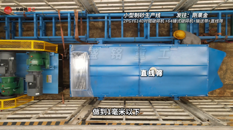 小型制砂生產線發往剛果金